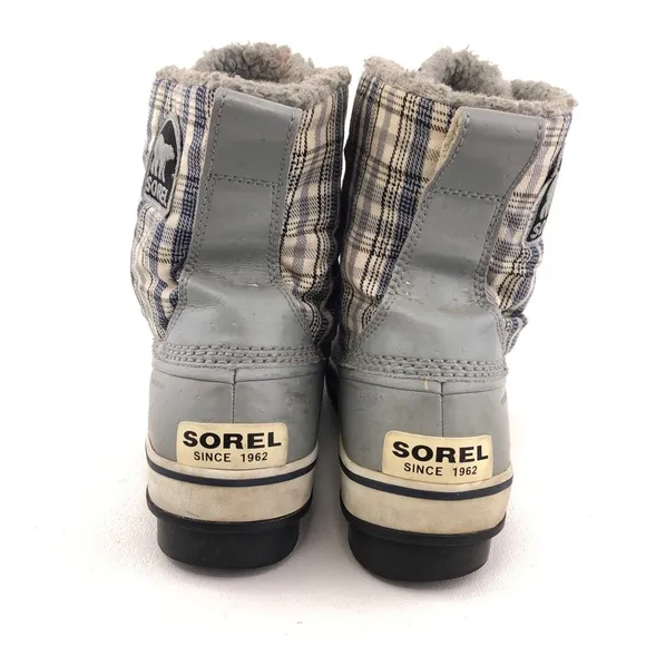 Sorel Tivoli Plaid Waterproof Winter Snow Boots 9