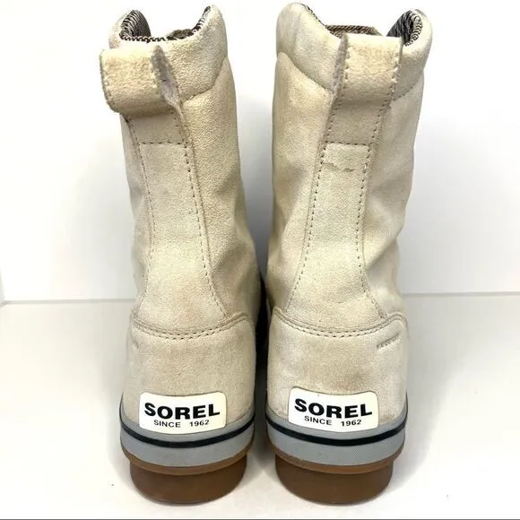 Sorel Tivoli Camp 18 Waterproof Snow Winter Duck Suede Boots 7.5