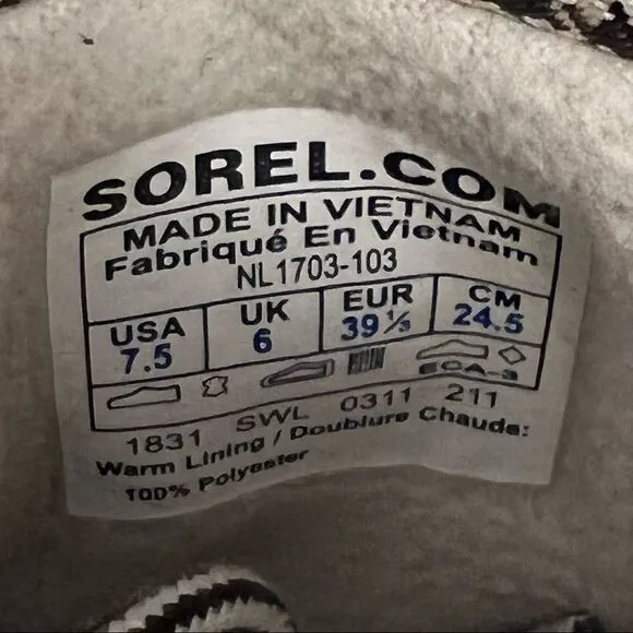 Sorel Tivoli Camp 18 Waterproof Snow Winter Duck Suede Boots 7.5