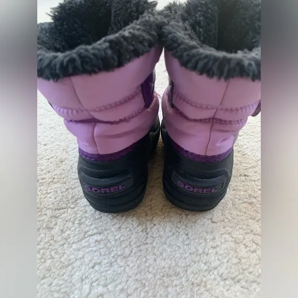 Sorel Toddler Size 6 Snow Commander Winter Boots in Purple