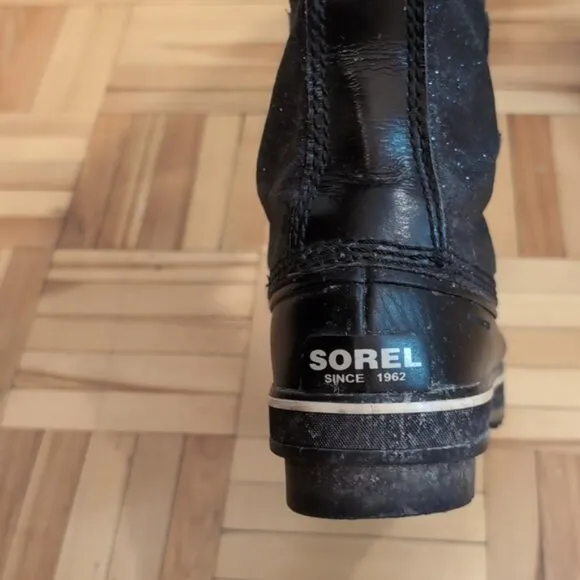 Sorel Tofino black glitter sparkle waterproof winter boots size 6