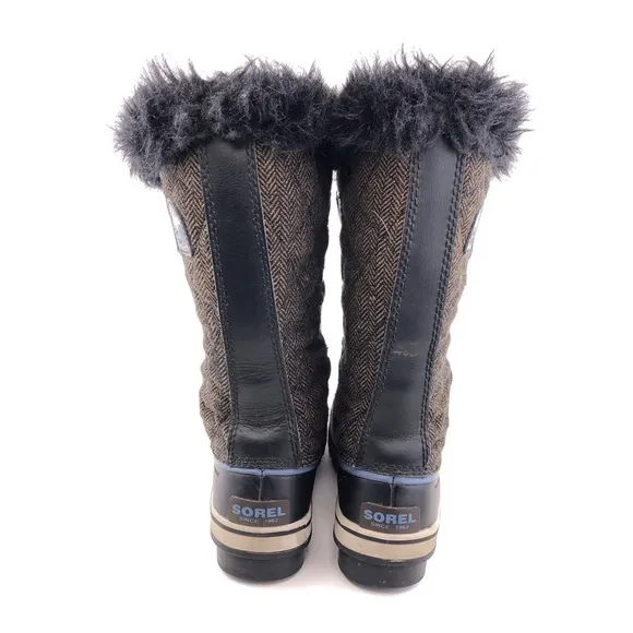 Sorel Tofino Cate Herringbone Tall Winter Snow Boots 7