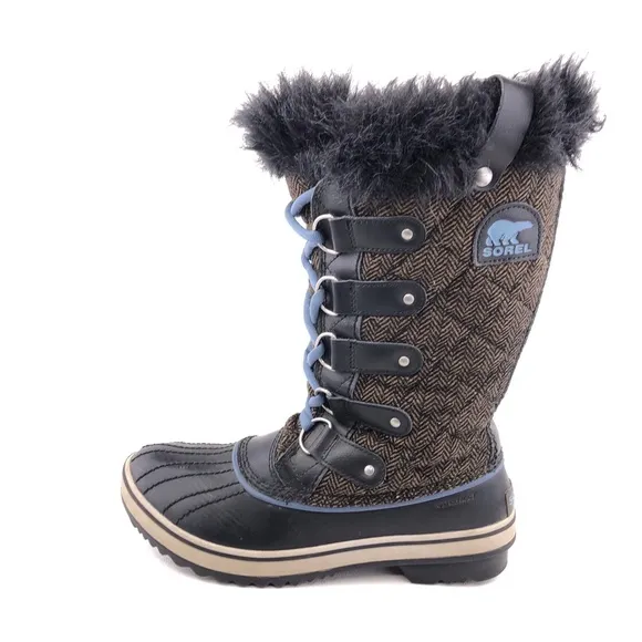 Sorel Tofino Cate Herringbone Tall Winter Snow Boots 7