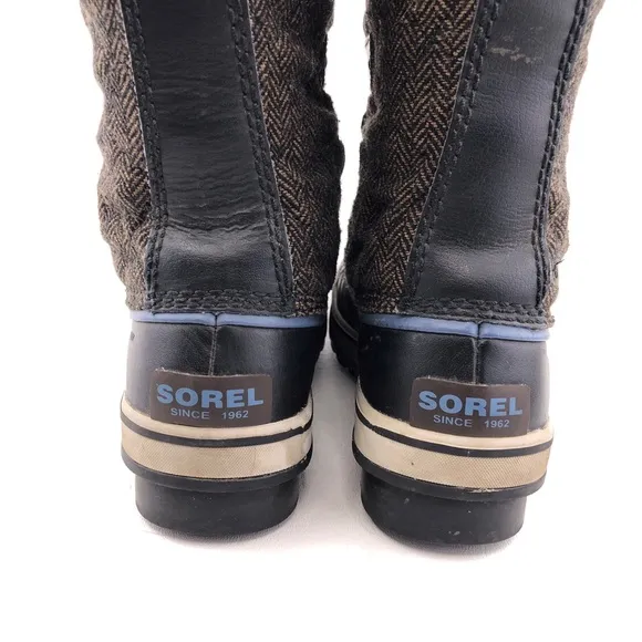 Sorel Tofino Cate Herringbone Tall Winter Snow Boots 7