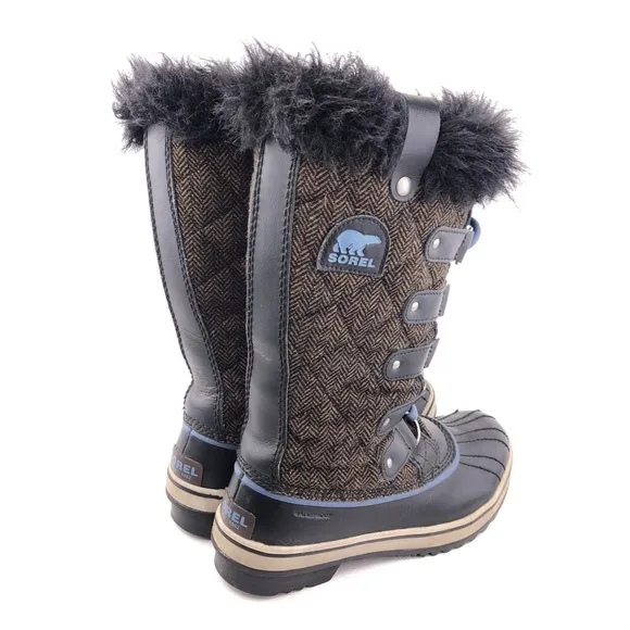 Sorel Tofino Cate Herringbone Tall Winter Snow Boots 7
