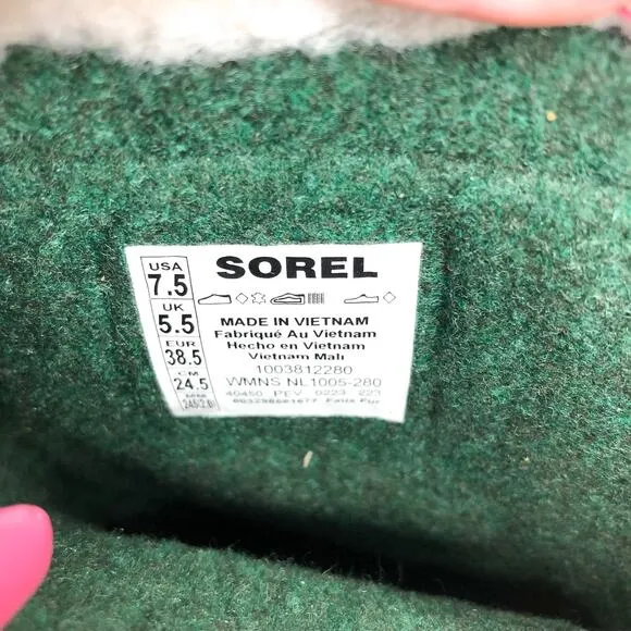 SOREL Women's Caribou Waterproof Winter Boots Size 7.5 Buff Tan Insulated NIB