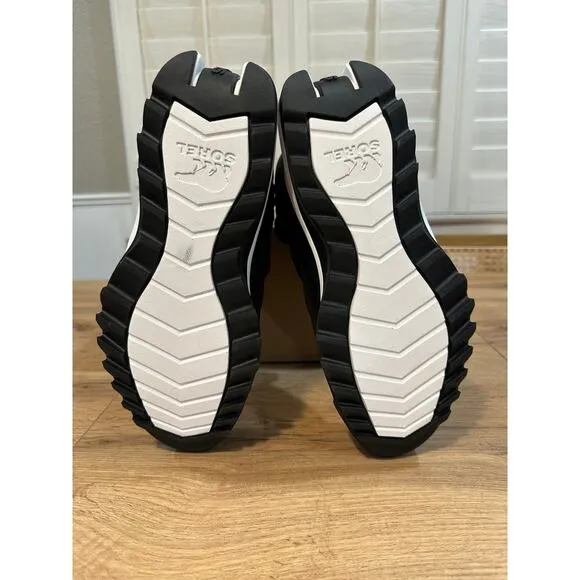 Sorel Women's Ona RMX Waterproof Puffy Strap Bootie Black White Size 8 NWOB