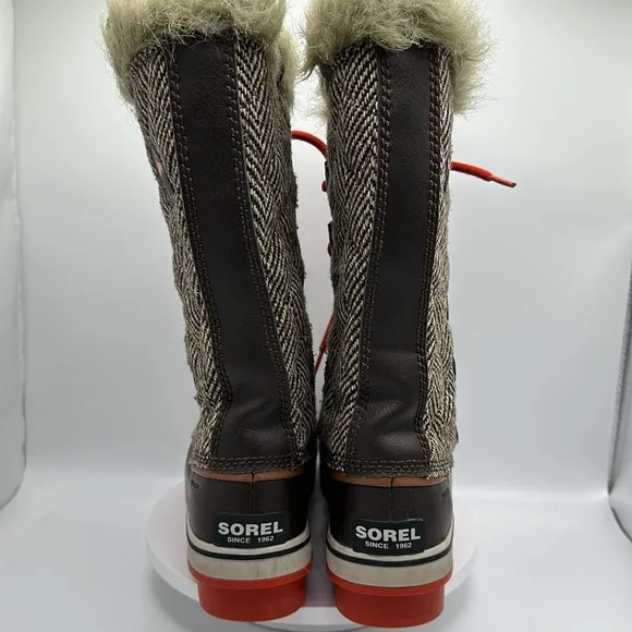 SOREL Women’s Tofino Herringbone Waterproof Boots, Size 7, EUC