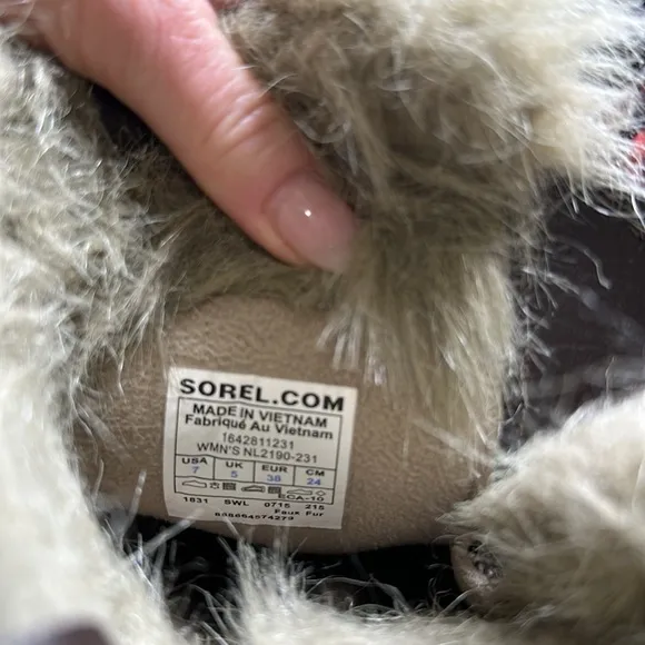 SOREL Women’s Tofino Herringbone Waterproof Boots, Size 7, EUC