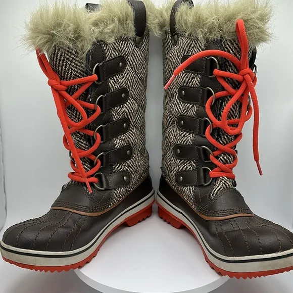 SOREL Women’s Tofino Herringbone Waterproof Boots, Size 7, EUC