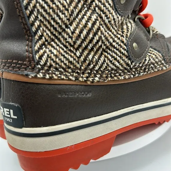 SOREL Women’s Tofino Herringbone Waterproof Boots, Size 7, EUC