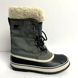 Sorel Womens Winter Carnival Waterproof Boots Gray Size 7.5 M
