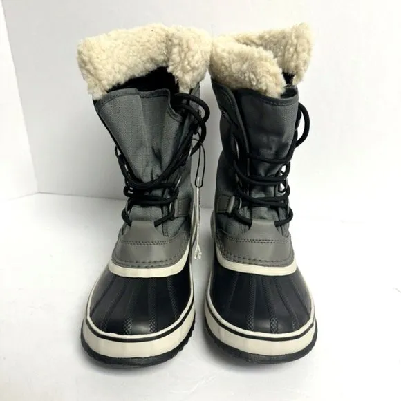 Sorel Womens Winter Carnival Waterproof Boots Gray Size 7.5 M