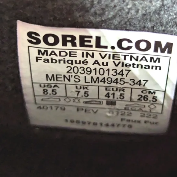 Sorel X Concept Men Winter Boots. .Size 8.5