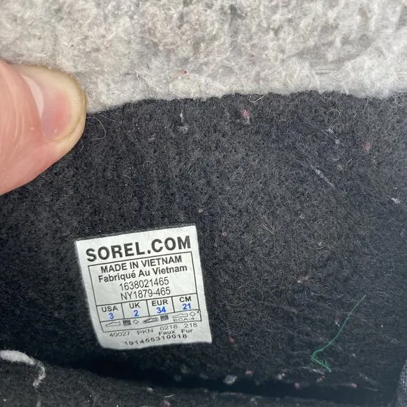 Sorel Yoot Pac Blue Duck Snow Winter Waterproof Boots Kids Size 3