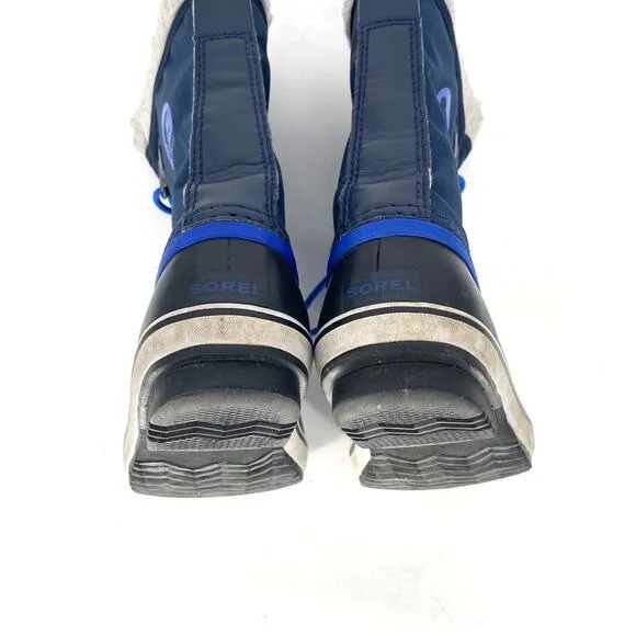 Sorel Yoot Pac Blue Duck Snow Winter Waterproof Boots Kids Size 3