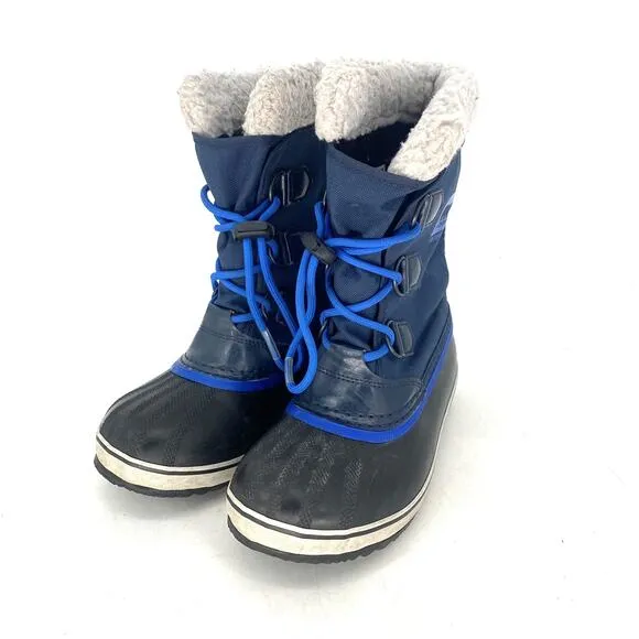 Sorel Yoot Pac Blue Duck Snow Winter Waterproof Boots Kids Size 3