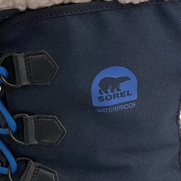 SOREL Yoot Pac Waterproof Nylon Collegiate Blue Winter Snow Boots