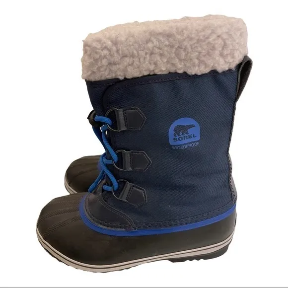SOREL Yoot Pac Waterproof Nylon Collegiate Blue Winter Snow Boots