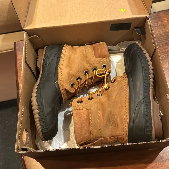 SOREL Youth Cheyanne II LTR Elk Black Waterproof Lace Up Boots 5 Box EXCELLENT