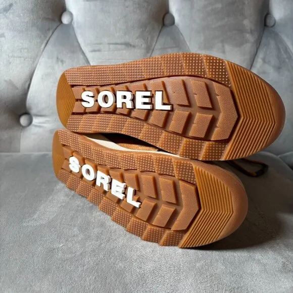 SOREL Youth Whitney Joan Lace Brown Suede‎ Waterproof Boots Size 1 NEW