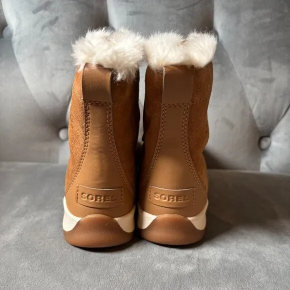 SOREL Youth Whitney Joan Lace Brown Suede‎ Waterproof Boots Size 1 NEW