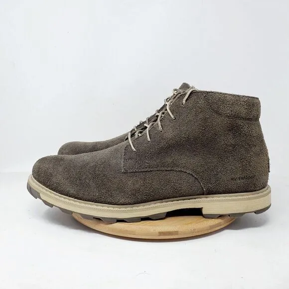 Sorel Madson II Boots Mens 11 Brown Suede Waterproof Lace Up Chukka Ankle Shoes