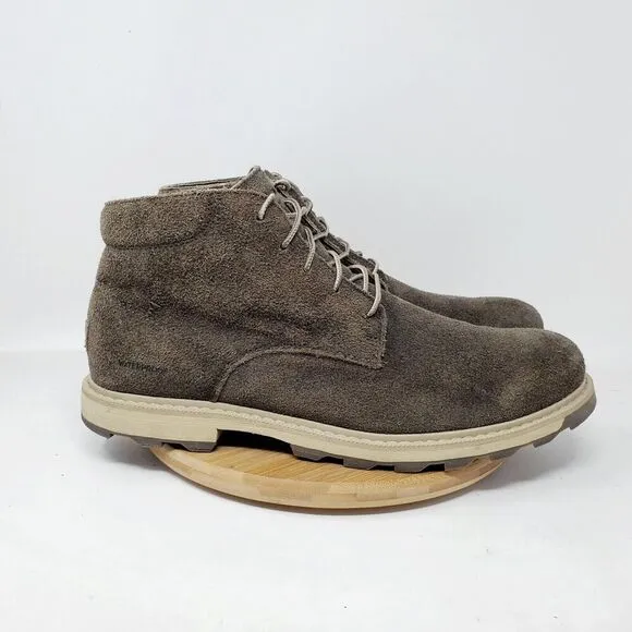 Sorel Madson II Boots Mens 11 Brown Suede Waterproof Lace Up Chukka Ankle Shoes