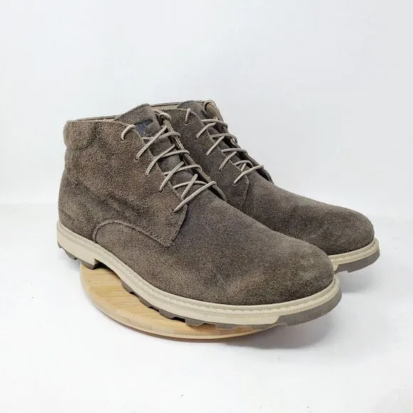 Sorel Madson II Boots Mens 11 Brown Suede Waterproof Lace Up Chukka Ankle Shoes