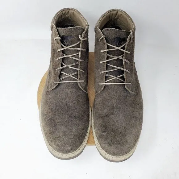 Sorel Madson II Boots Mens 11 Brown Suede Waterproof Lace Up Chukka Ankle Shoes