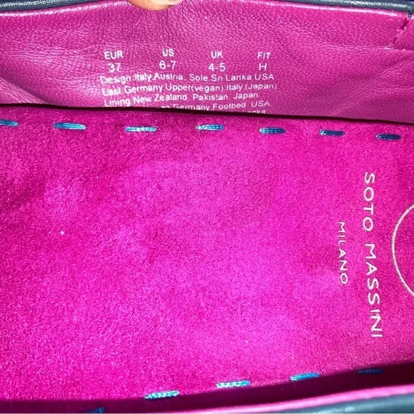 Soto Massini Milano luxuriously handcrafted w high-tech orthotic Ballet Flats W7