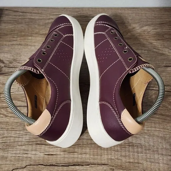Spenco Malibu Lux Women's Slip-On Shoes Size 7.5 Burgundy