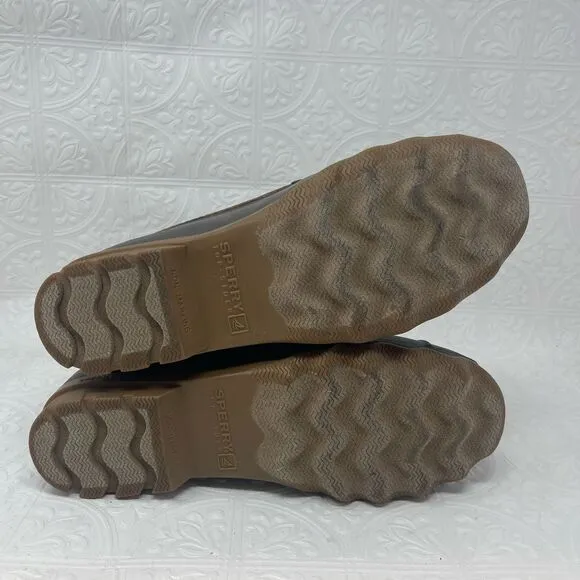 Sperry Brown Tan Top Sider Waterproof Brewster Duck Boots Size 10
