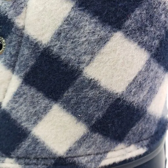 Sperry Top Sider Saltwater Youth Size 6Y Blue Plaid Wool Waterproof Duck Boots