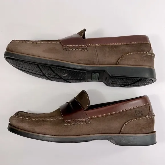 Sperry Top-Sider Slip On Suede Penny Loafer Shoes