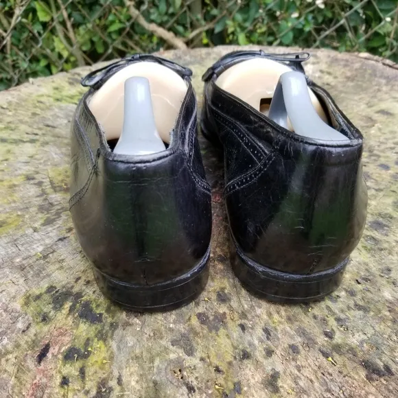 Stanley Blacker Black Leather Tassel Loafers