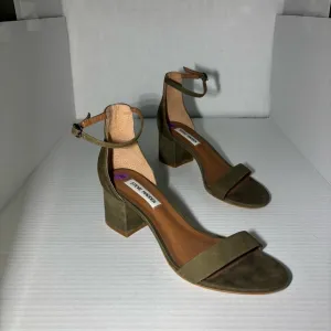 Steve Madden Olive Green Women's Block‎ Heel Sandals