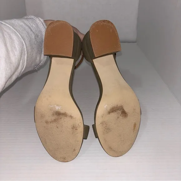 Steve Madden Olive Green Women's Block‎ Heel Sandals