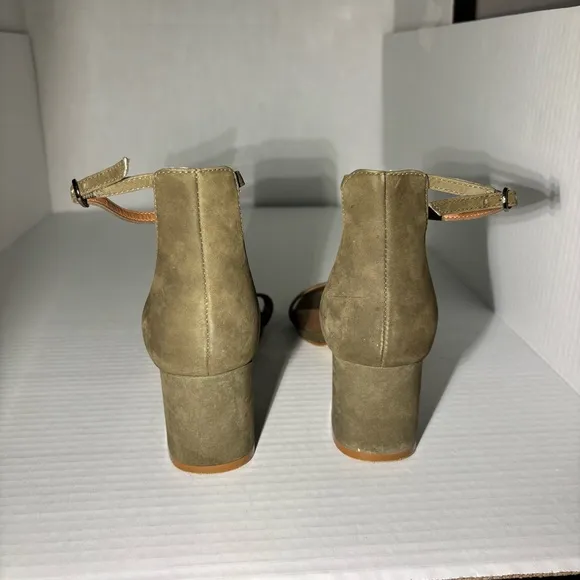 Steve Madden Olive Green Women's Block‎ Heel Sandals