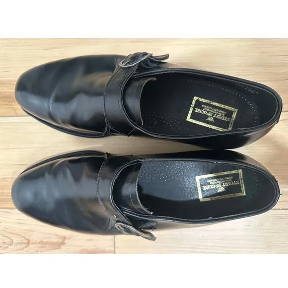 Stuart McGuire Monk Strap Loafers Mens 13  Black Ortho Vent