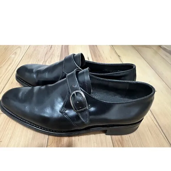 Stuart McGuire Monk Strap Loafers Mens 13  Black Ortho Vent