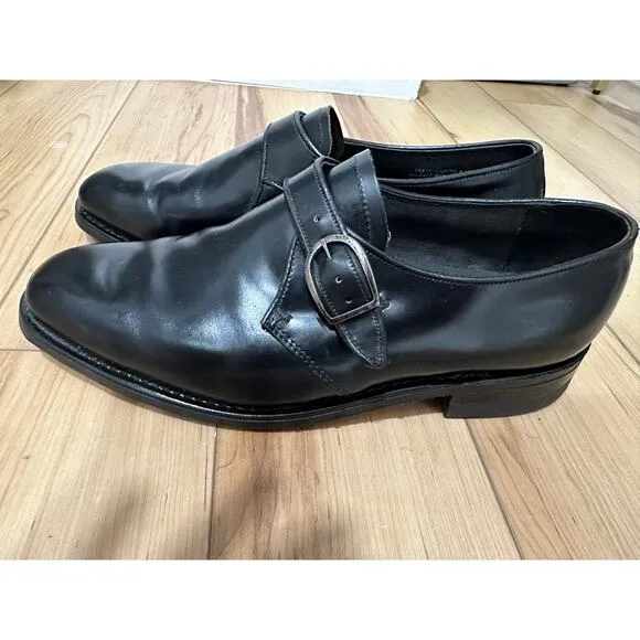 Stuart McGuire Monk Strap Loafers Mens 13  Black Ortho Vent