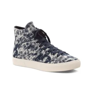 SUN STONE Mens Navy Tie Dye Comfort Mesa Round Toe Lace-Up Sneakers Shoes 9 M