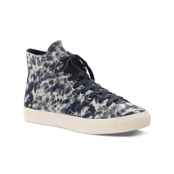 SUN STONE Mens Navy Tie Dye Comfort Mesa Round Toe Lace-Up Sneakers Shoes 9 M