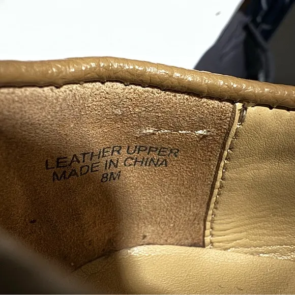 Talbot Women's Tan Tassel Loafers Moccasin Size 8M
