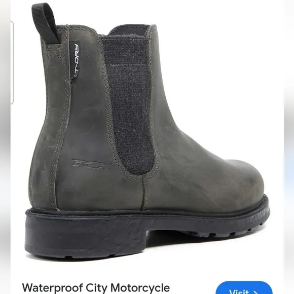 TCX T-DRY Ortholite Leather Waterproof Steel Toe Motorcycle Boot Sz 8