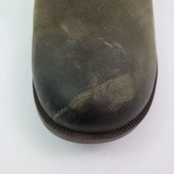 Teva Anaya Womens Size 6 Green Leather Waterproof Tech Heeled Boots 1111770