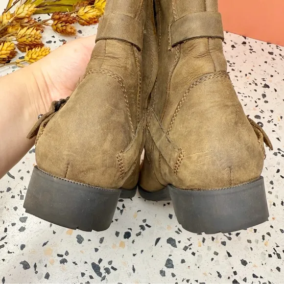 TEVA De La Vina Brown Tall Outdoor Waterproof Leather Zip Up Women’s Boots Sz 6