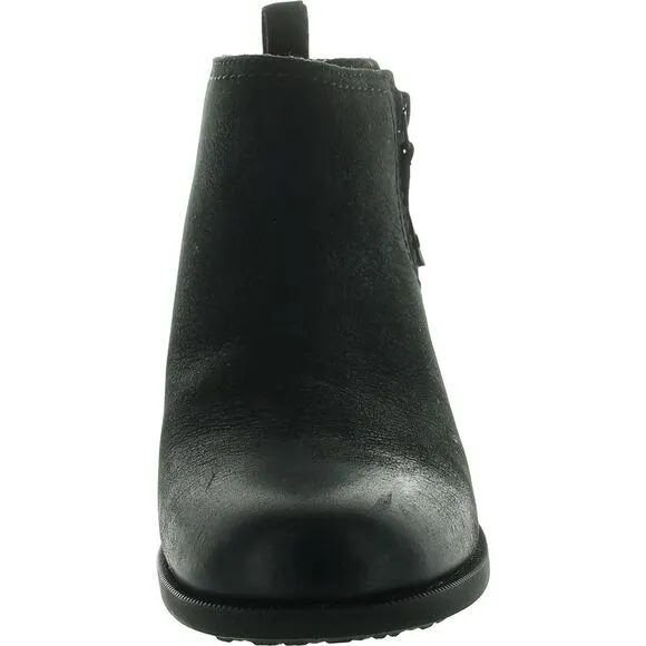 Teva Womens Anaya Black Leather Booties Waterproof Ankle Boots Shoes New