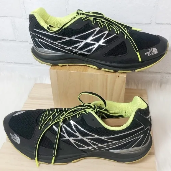 The North Face Ultra Cardiac Trail Running Shoes Mens Size 10 Vibram Hiking